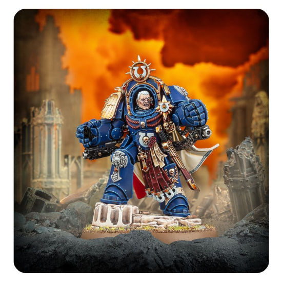 Warhammer 40,000: Marneus Calgar in Armour of Antilochus – Ultramarines Commander